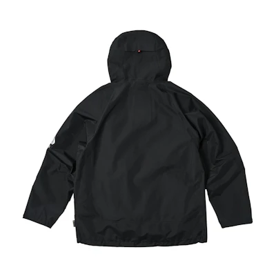 PALACE SS24 TEX 3L Jacket Black Letter Print Hooded Zip Pocket Unisex Outerwear. P25JK003