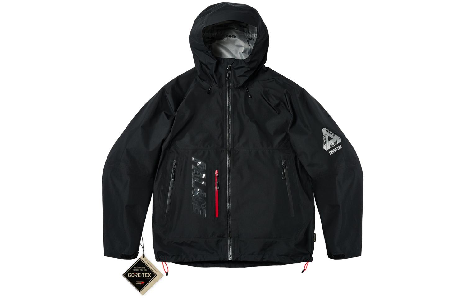 PALACE SS24 TEX 3L Jacket Black Letter Print Hooded Zip Pocket Unisex Outerwear. P25JK003 圖 2