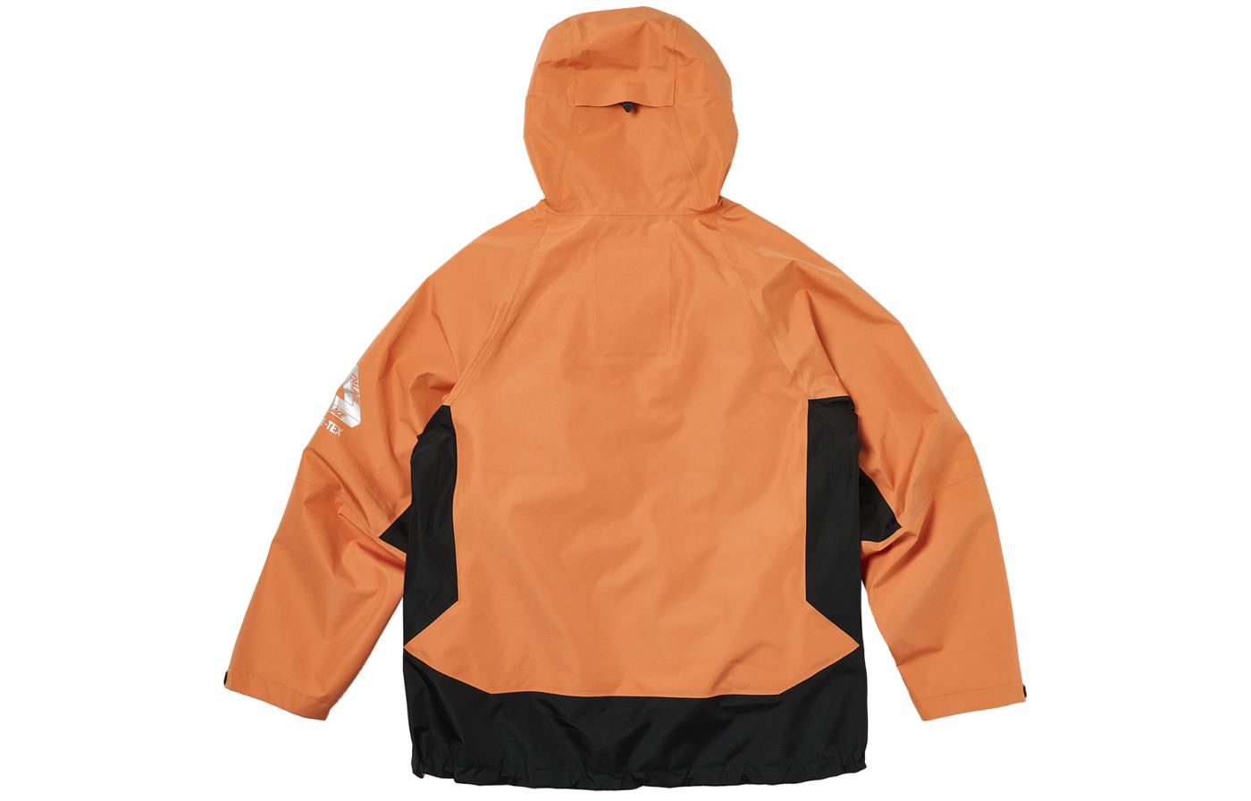 PALACE SS24 TEX 3L Letter Print Hooded Zip Pocket Jacket Orange Unisex P25JK004