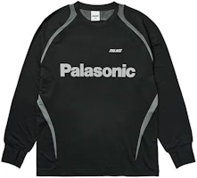 PALACE SS24 Trail Runner Reflective Logo Longsleeve Football Shirt Black Unisex P26ES015 PALACE SS24 Trail Runner Reflective Logo Longsleeve Football Shirt Black Unisex P26ES015