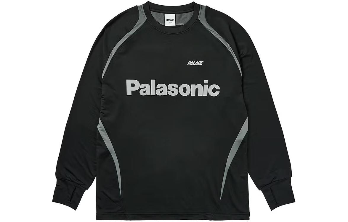 Order PALACE SS24 反光Logo長袖足球運動衫 黑色 男女款 P26ES015
