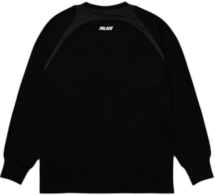 PALACE SS24 反光Logo長袖足球運動衫 黑色 男女款 P26ES015 Shop PALACE SS24 反光Logo長袖足球運動衫 黑色 男女款 P26ES015