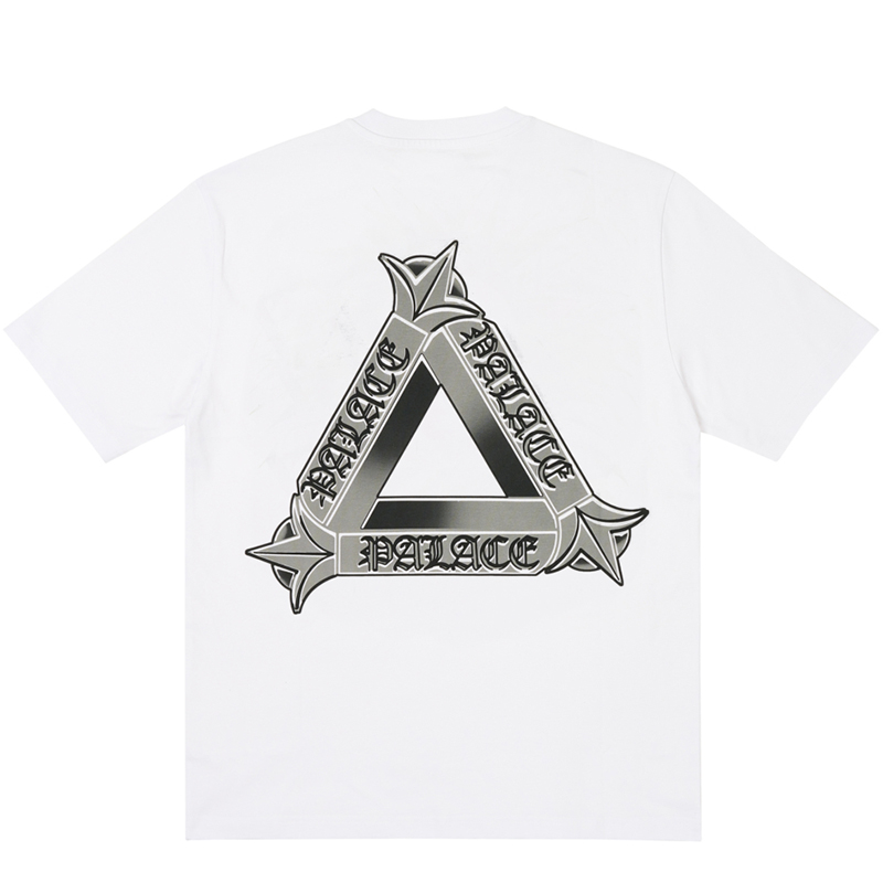 PALACE SS24 TRI-OG Logo Tee White Unisex Short Sleeve Crewneck T-Shirt. P26TS182