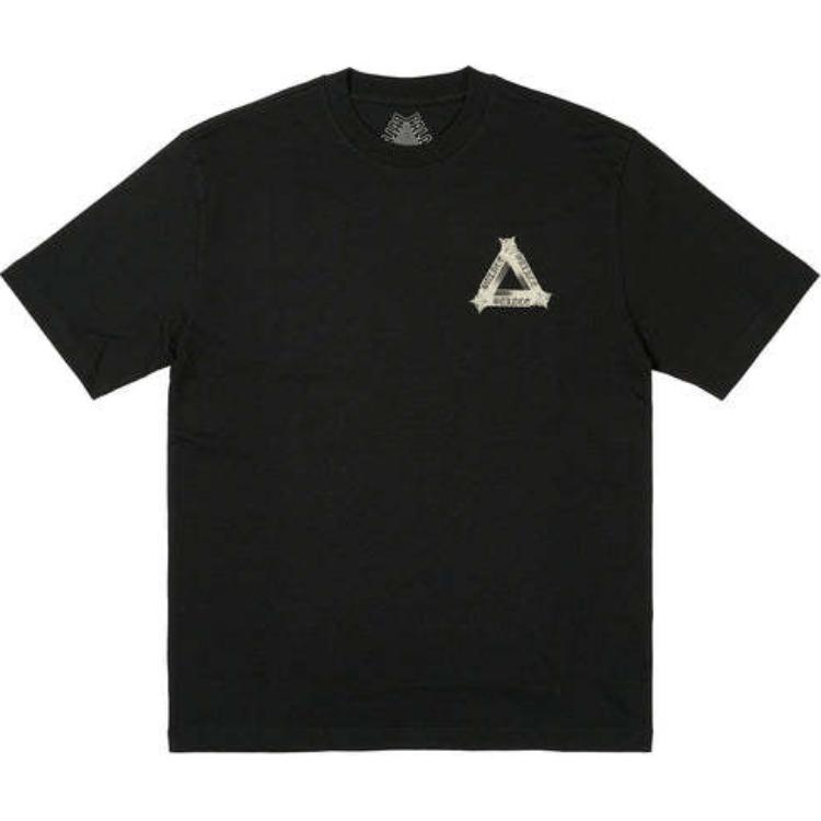 PALACE SS24 TRI-OG T-SHIRT Black Unisex Crewneck Tee with Back Triangle Logo Print P26TS180 圖 3