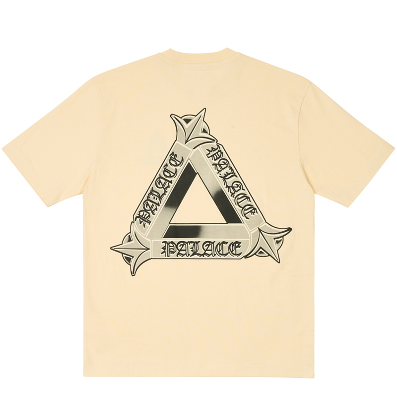 PALACE SS24 TRI-OG Triangle Logo Print T-Shirt Soft White Unisex Short Sleeve Tee P26TS178 圖 2