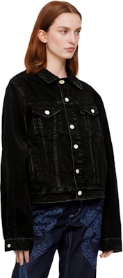 PALACE SS24 Type P Black Stone Wash Denim Jacket Unisex Long Sleeve Shirt. P26JK023 Shop PALACE SS24 Type P Black Stone Wash Denim Jacket Unisex Long Sleeve Shirt. P26JK023