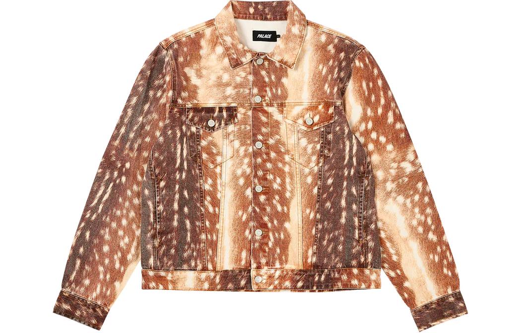 Order PALACE SS24 Type P Deer Print Denim Jacket Unisex Multicolor Long Sleeve P26JK005