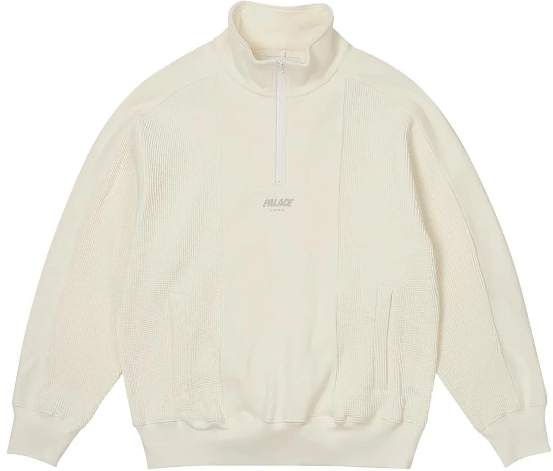 palace-ss-24-waffle-1-4-zip-white-long-sleeve-pullover-unisex-sweater-white-p26-cs-007