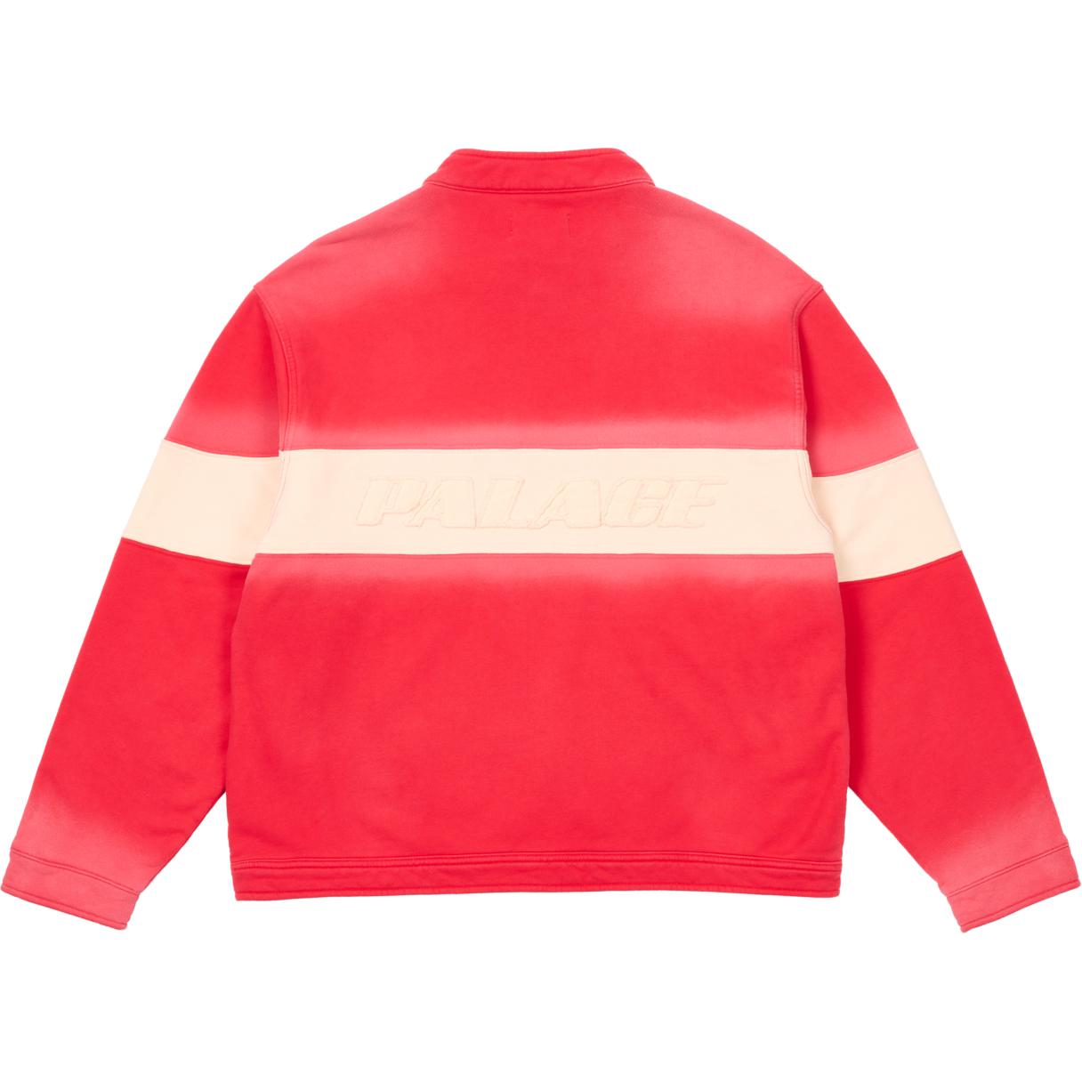 Lookbook PALACE SS24 红色摩托夹克 - 中性刺绣logo拉链外套. P26CS112