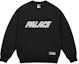 Buy PALACE SS25 Baju Sweatshirt Hitam Unisex Rekaan Patch Logo Fit Santai. P28CS031