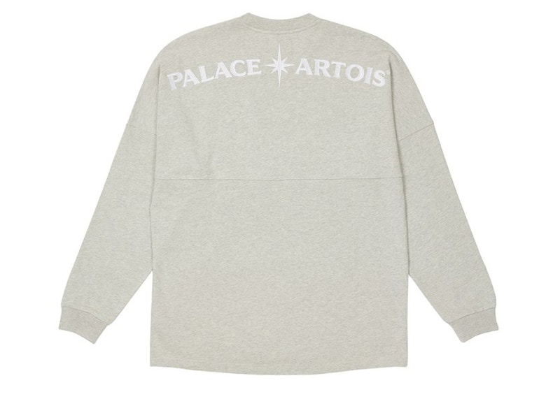 Palace Stella Artois Drop Shoulder Longsleeve Grey Marl 圖 2