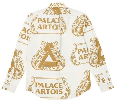 Palace Stella Artois Oxford Shirt White/Gold Order Palace Stella Artois Oxford Shirt White/Gold