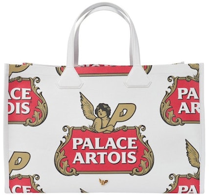 Palace Stella Artois Tote Bag Cream Buy Palace Stella Artois Tote Bag Cream