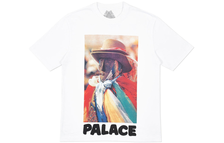 PALACE Stoggie White T-Shirt Front & Back Print Unisex P18fw053 圖 2