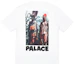Lookbook PALACE Stoggie White T-Shirt Front & Back Print Unisex P18fw053