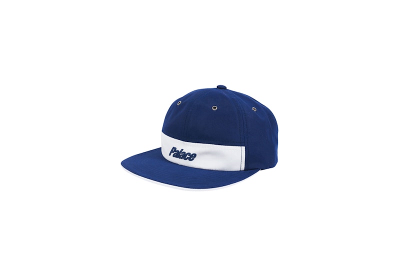 Palace Strip 6-Panel Hat Navy/White
