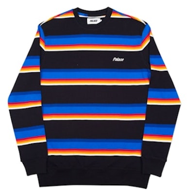 Palace Striper 320 Crew Black/Blue/Yellow Buy Palace Striper 320 Crew Black/Blue/Yellow