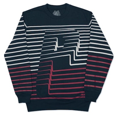 Palace Striper Crew Navy Buy Palace Striper Crew Navy