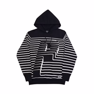 Palace Striper Hood Black