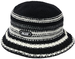 PALACE STRIPY KNITTED BUCKET HAT BLACK PALACE STRIPY KNITTED BUCKET HAT BLACK