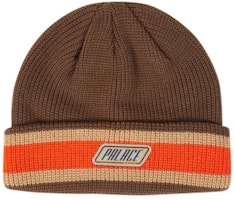 Palace Stuff Knit Beanie Brown Palace Stuff Knit Beanie Brown