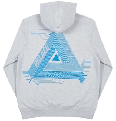 Palace Surkit Hood Grey Marl/Blue Order Palace Surkit Hood Grey Marl/Blue