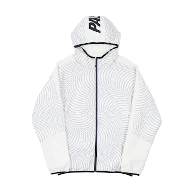 Palace Swirl Hood Jacket White/Grey
