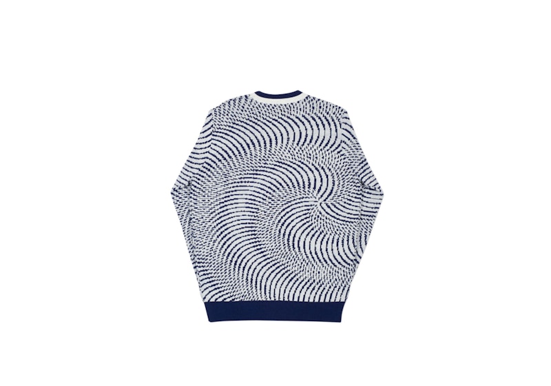 Palace Swirly Wurly Knit Navy/White 圖 2