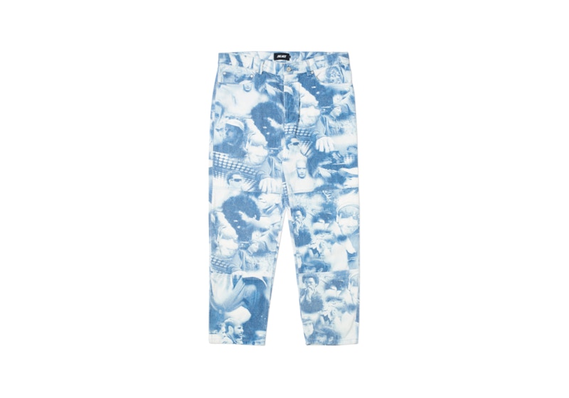 Palace Team Panel Jean White/Navy