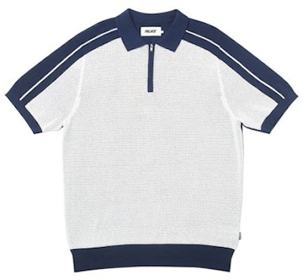 宮廷紋直棉海軍藍/白色Polo衫 Buy 宮廷紋直棉海軍藍/白色Polo衫