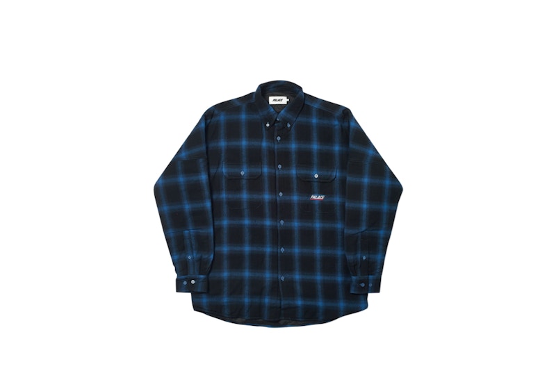 Palace Therma Yak Thinsulate Overshirt Blue Plaid