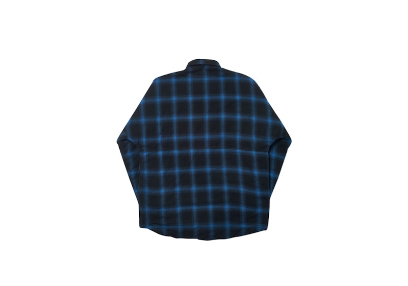 Order Palace Therma Yak Thinsulate Kemeja Tebal Biru Kotak-Kotak