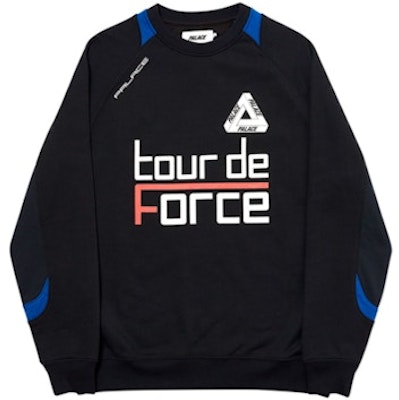 Palace Tour de Force Crew Black Buy Palace Tour de Force Crew Black