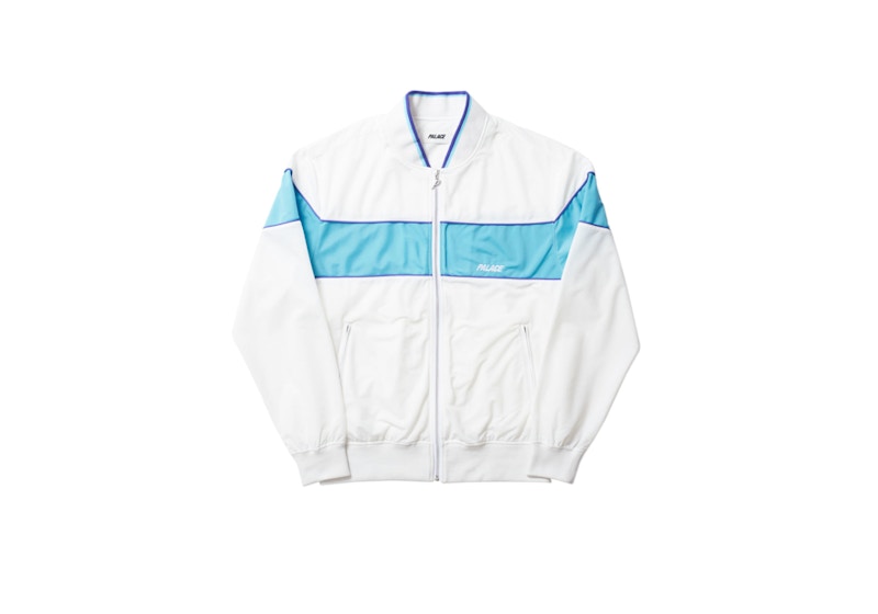 Palace Trackline Bomber White/Blue