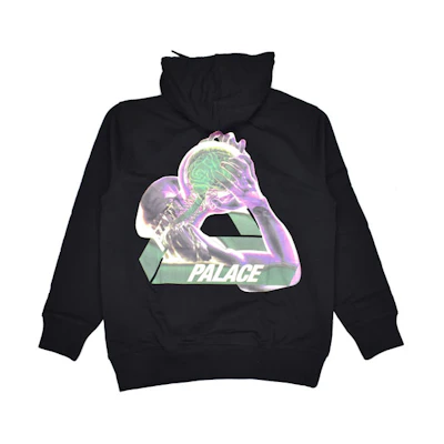PALACE Transparent Logo Print Hoodie Unisex Black P18HD036