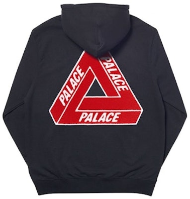 Palace Tri-Chenille Hood Black Order Palace Tri-Chenille Hood Black