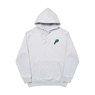 PALACE Tri-Chenille Logo Grey Marl Hoodie Unisex Pullover Sweatshirt. P18CS140