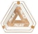 Palace Tri-Ferg Ceramic Ashtray White/Gold