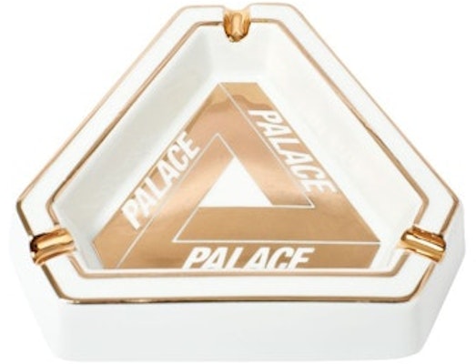 Palace Tri-Ferg Ceramic Ashtray White/Gold Order Palace Tri-Ferg Ceramic Ashtray White/Gold