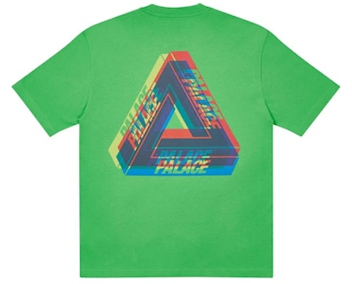 Palace 三角标模糊色T恤 浅青柠色 Buy Palace 三角标模糊色T恤 浅青柠色