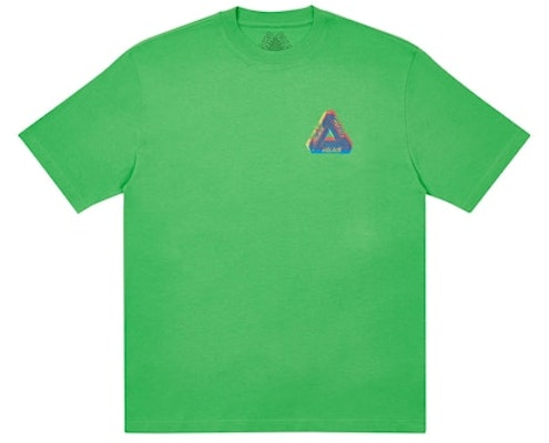 Palace 三角标模糊色T恤 浅青柠色 Order Palace 三角标模糊色T恤 浅青柠色