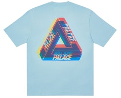 Palace Tri-Ferg Colour Blur T-Shirt Pale Blue Palace Tri-Ferg Colour Blur T-Shirt Pale Blue