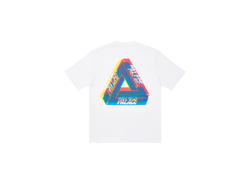Palace Tri-Ferg Colour Blur T-Shirt White