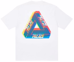 Palace Tri-Ferg Colour Blur T-Shirt White Palace Tri-Ferg Colour Blur T-Shirt White