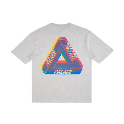 PALACE Tri-Ferg Colour Blur Tee Unisex Gray P19TS337