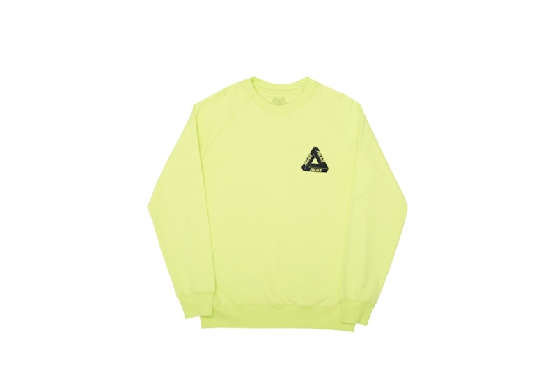 Palace Tri-Ferg Crew Fluro Yellow