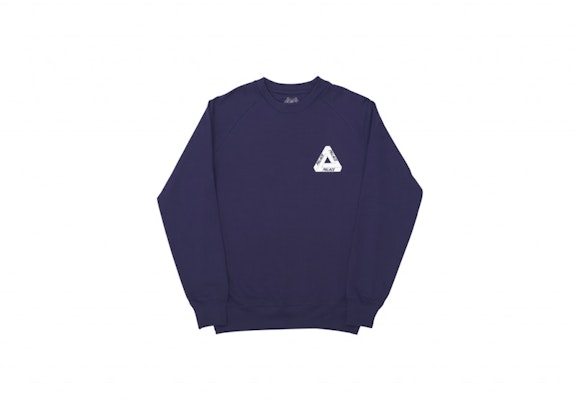 Palace Tri-Ferg Crew Purple Buy Palace Tri-Ferg Crew Purple