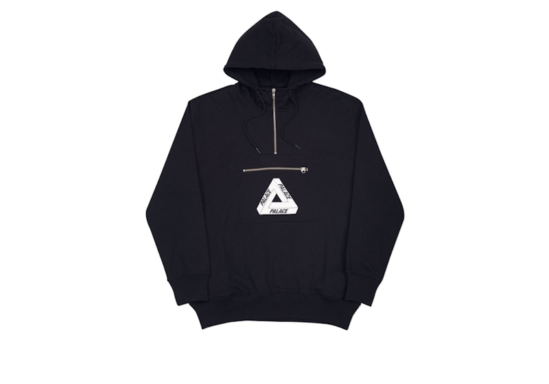 Buy Sudadera Palace Tri-Ferg Media Cremallera Negra/Blanca