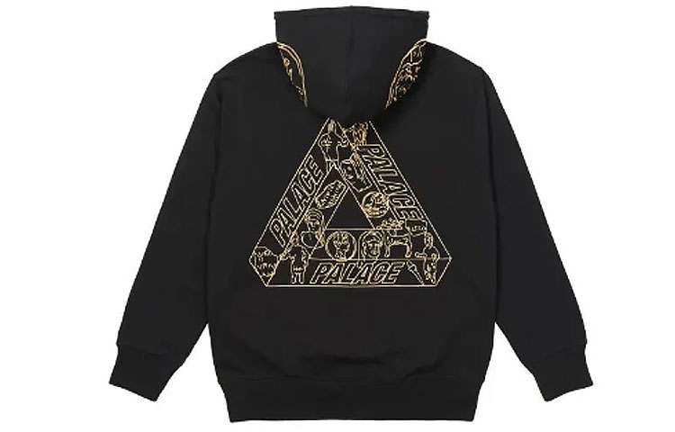 Palace Tri-Ferg Logo Black Hoodie Unisex Long Sleeve P20HD29