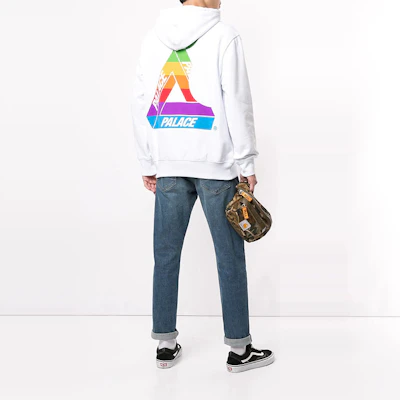 Palace Tri-Ferg Logo Print Pullover Hoodie White - Style P16HD003 Shop Palace Tri-Ferg Logo Print Pullover Hoodie White - Style P16HD003